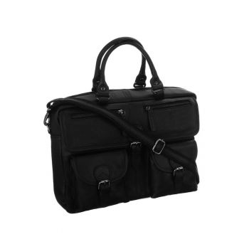 Geanta unisex din piele - pentru laptop de 14 inch