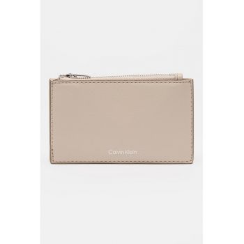 Portcart din piele ecologica cu detaliu logo