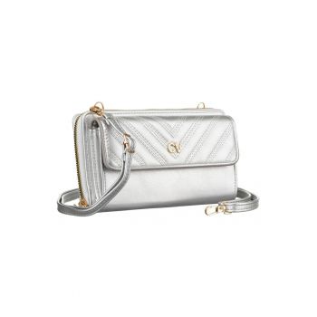 Portofel cu bareta crossbody - din piele ecologica