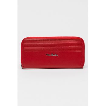 Portofel de piele cu fermoar