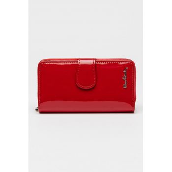 Portofel de piele lacuia cu fermoar