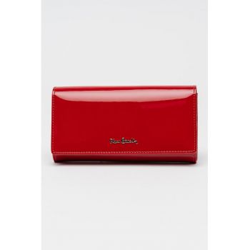 Portofel de piele lacuita