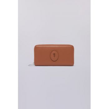 Portofel din piele cu fermoar