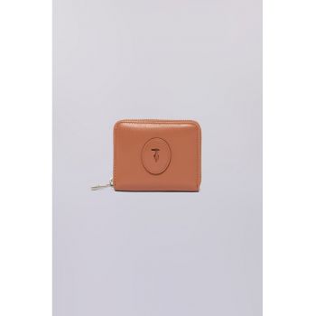 Portofel din piele cu fermoar