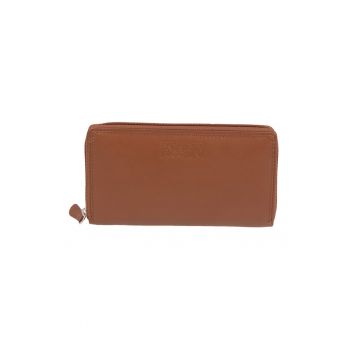 Portofel din piele cu fermoar