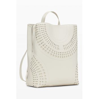 Rucsac din piele ecologica cu model perforat