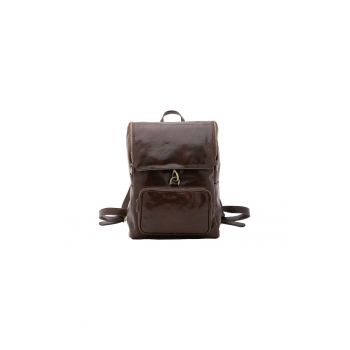 Rucsac unisex de piele lacuita