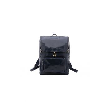 Rucsac unisex de piele lacuita