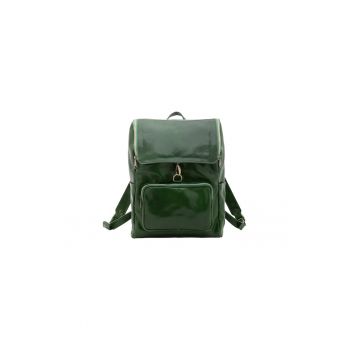 Rucsac unisex de piele lacuita