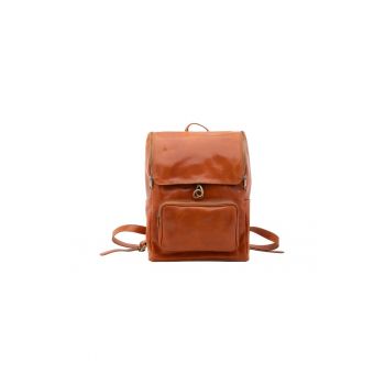 Rucsac unisex de piele lacuita