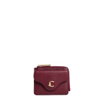 C-me cardholder grained leather ribes