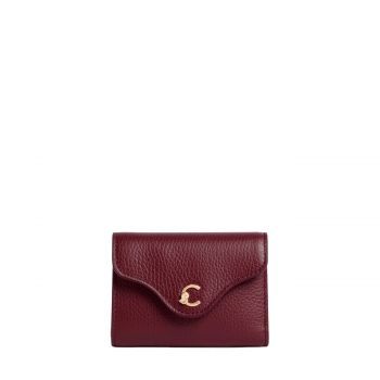 C-me grained leather flap wallet ribes