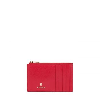 Camelia m zipped card case ruby