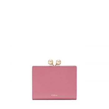 Dots coin case blush pink