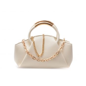 Geanta ALDO alba, THERRIA 187, din piele ecologica