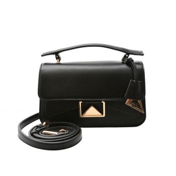 Geanta ALDO neagra, HADDIE 001, din piele ecologica