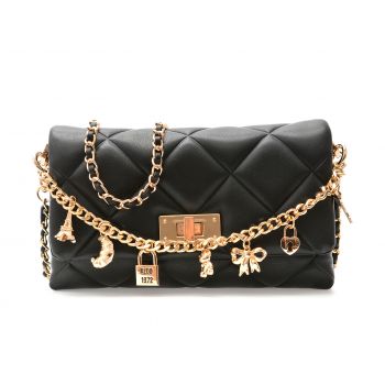 Geanta ALDO neagra, LIENNA 001, din piele ecologica