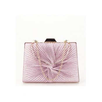 Geanta clutch roz cu sclipici BJH-22706 05 14929