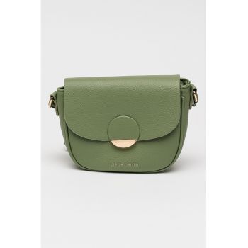 Geanta crossbody de piele ecologica cu clapa