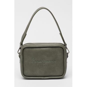 Geanta crossbody de piele ecologica cu logo