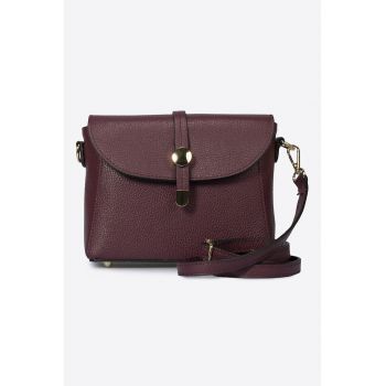 Geanta crossbody din piele cu bareta detasabila