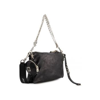 Geanta crossbody  piele naturala - 5 compartimente interioare - dimensiuni 19x25x8cm