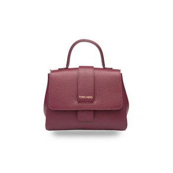 Geanta dama din piele naturala bordo Ranya