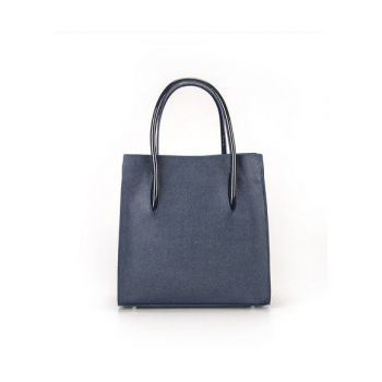 Geantă Damă Piele naturală, bleumarin - Default Title