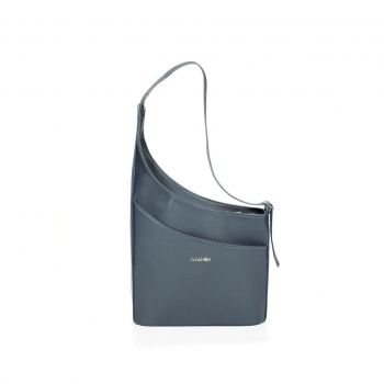 Geantă Damă Piele naturală, bleumarin - Default Title