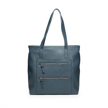 Geantă Damă Piele naturală, gri inchis - Default Title