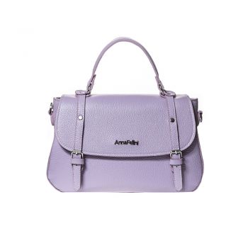 Geantă Damă Piele naturală, lavandă - Default Title