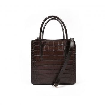 Geantă Damă Piele naturală, maro - Default Title