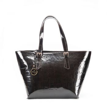 Geantă Damă Piele naturală,  maro-inchis - Default Title