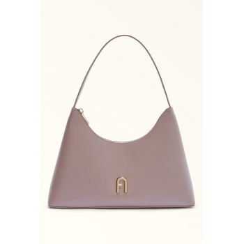 Geanta de piele cu bareta lunga de umar Diamante