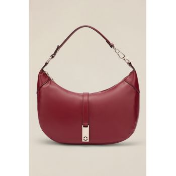 Geanta de piele ecologica cu bareta de umar si etui detasabil