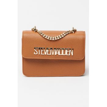 Geanta de piele ecologica cu logo metalic Stakes