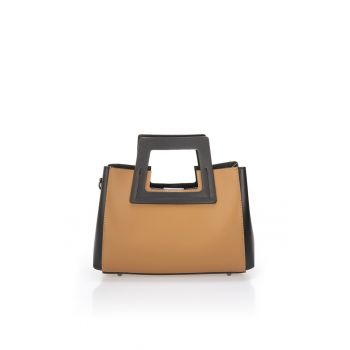 Geanta din piele cu bareta detasabila