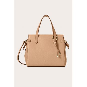 Geanta din piele ecologica cu bareta detasabila de umar