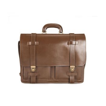 Geantă Office din Piele Naturală - Coniac - Default Title