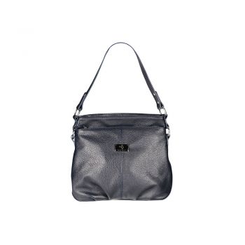 Geantă Piele naturală, bleumarin - Default Title