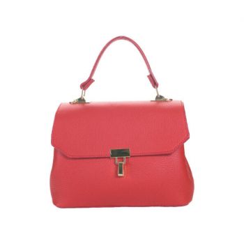 Gentă din Piele Naturală: elegantă, compactă, roșu - Default Title