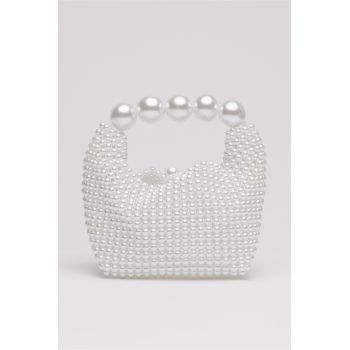 Gentuta din margele albe perlate