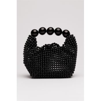 Gentuta din margele negre perlate