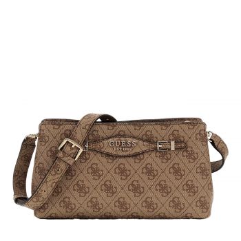 Katya crossbody latte logo