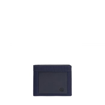 Men’s wallet with coin pocket blue