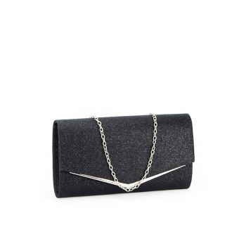 Plic negru cu sclipici BME-849 06 15254