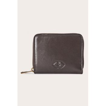 Portofel din piele ecologica cu model uni