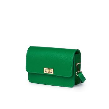 Poseta din piele naturala Mona galben