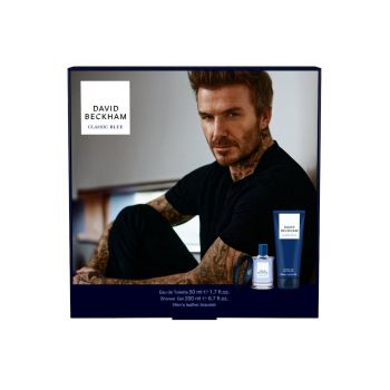 Set  Classic Blue: Apa de Toaleta 50 ml + Gel de dus 200 ml + bratara de piele