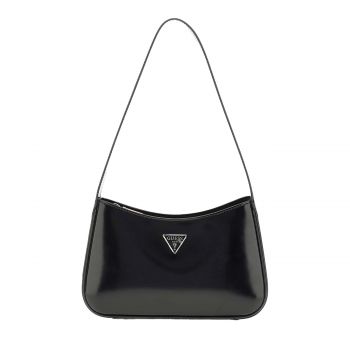 Arnela top zip shoulder bag black